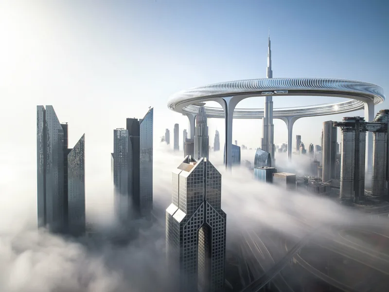 Công trình kiến trúc đô thị tương lai ở độ cao 550 mét tại Dubai