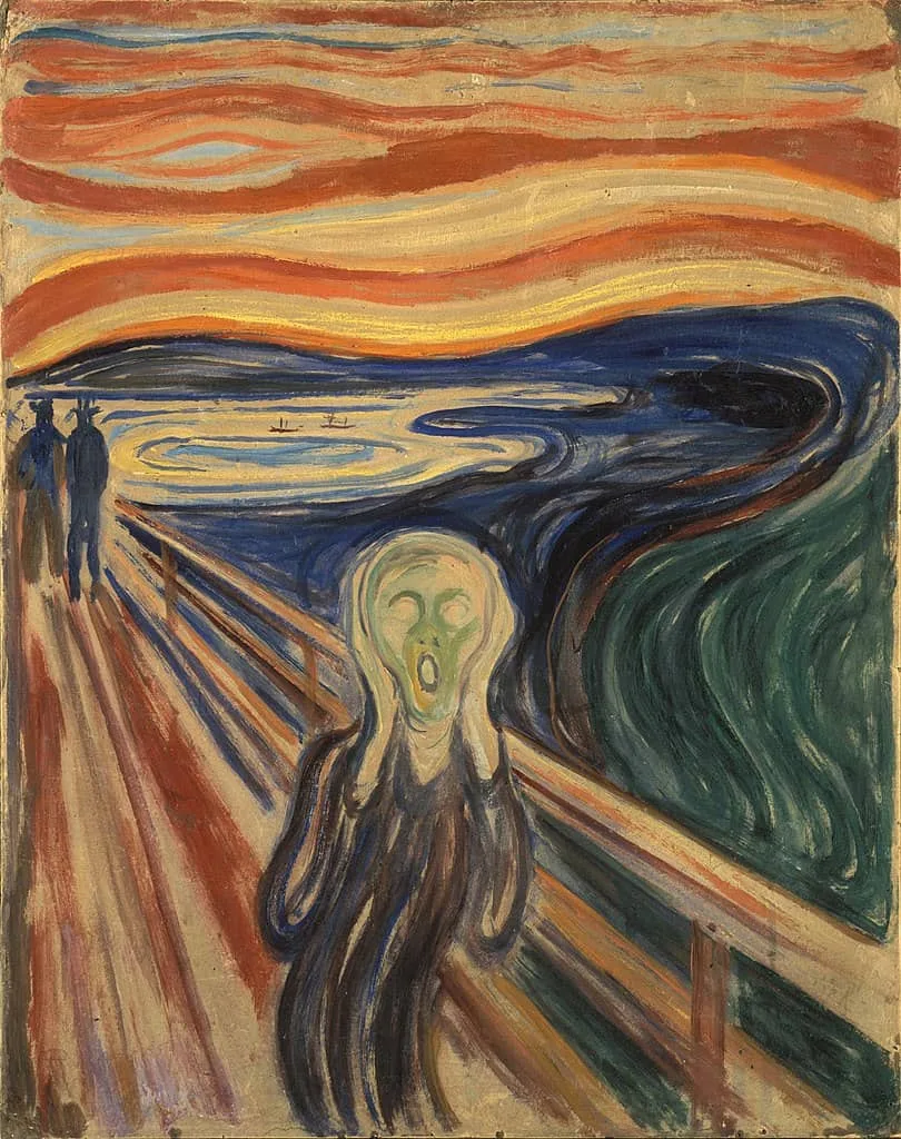 scenery painting The Scream Edvard Munch