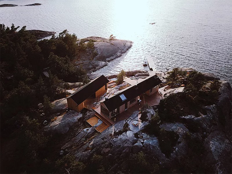 Project Ö - Chuỗi cabin gỗ trên quần đảo tự nhiên