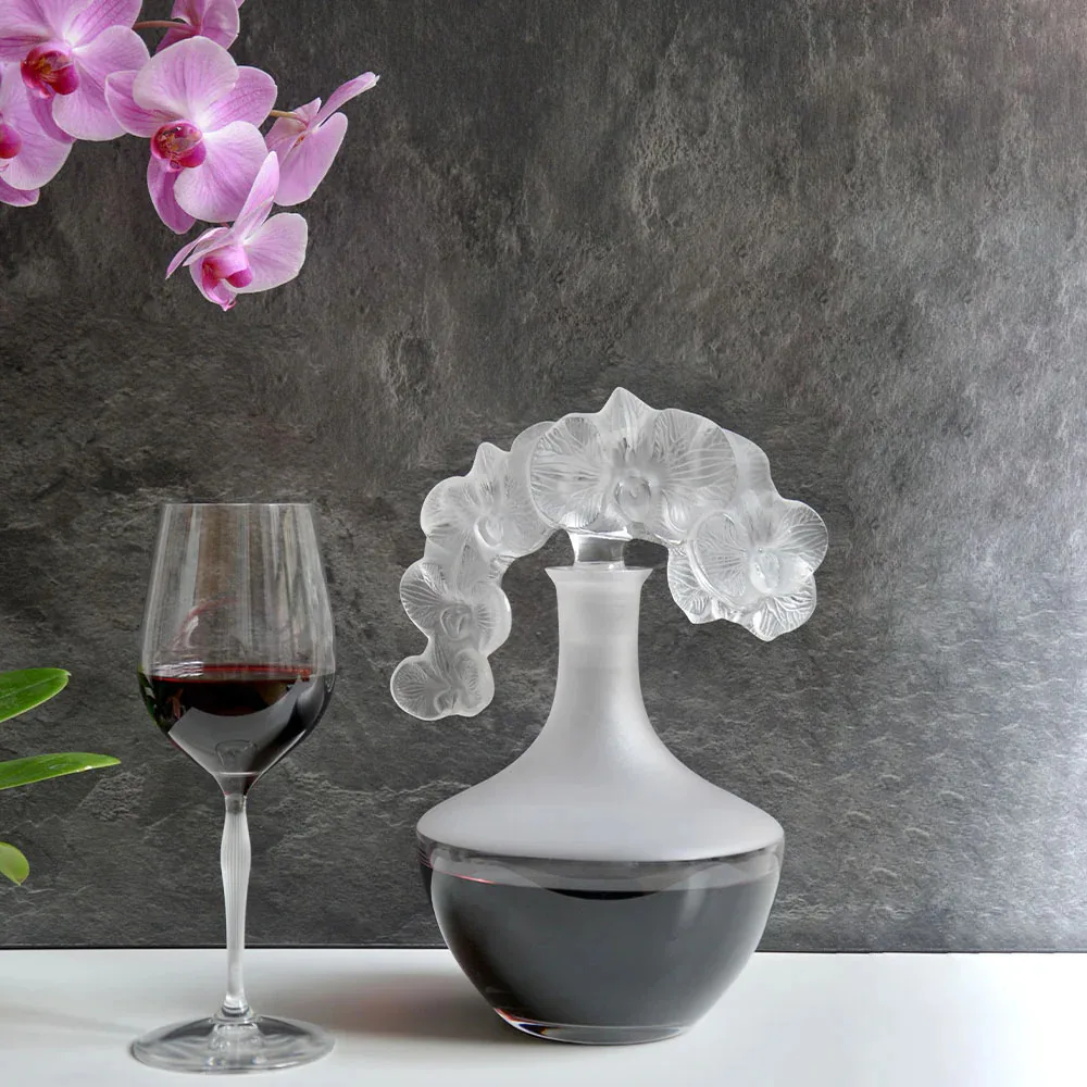 crystal decanter lalique hoa lan
