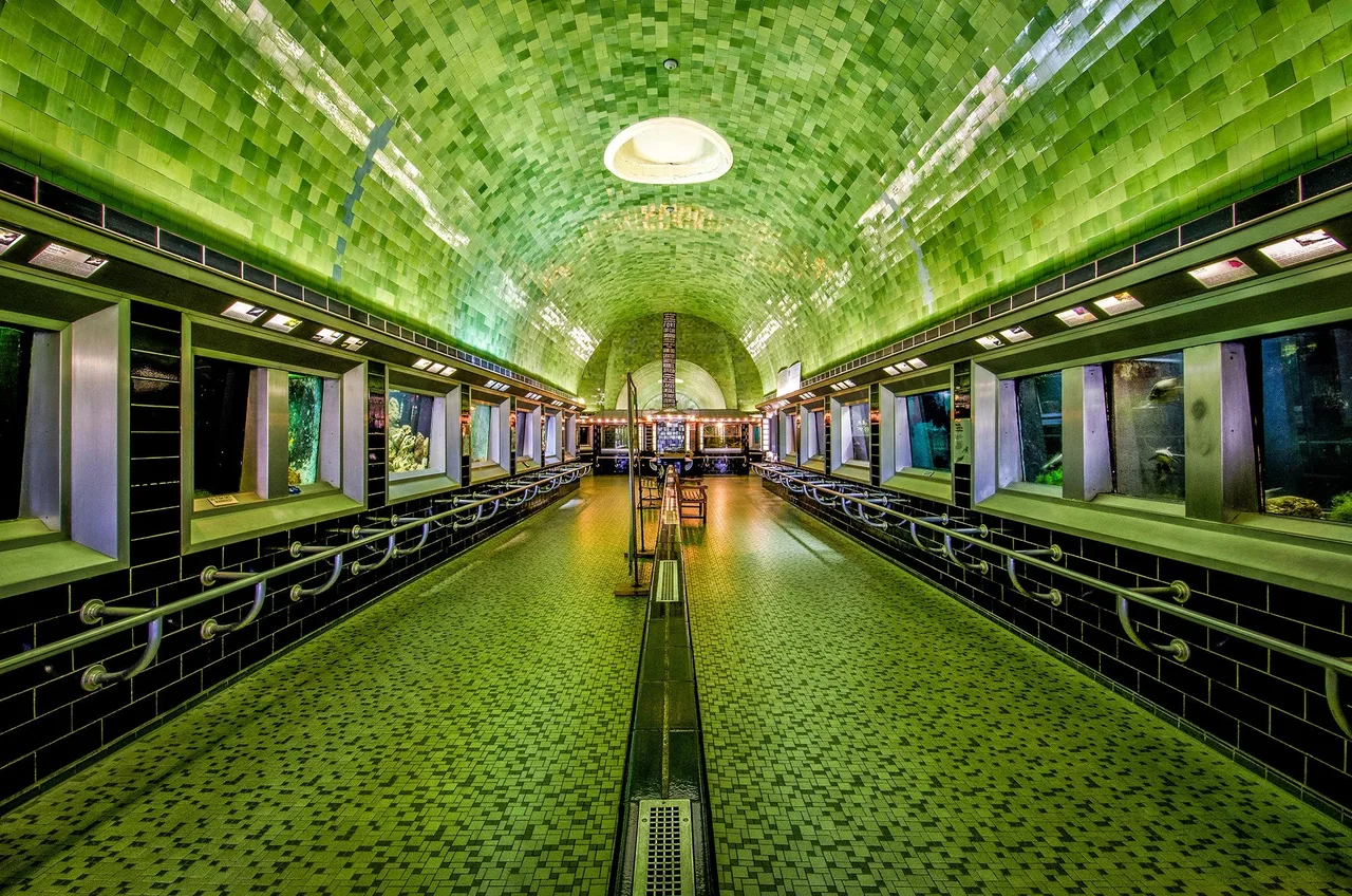 Thuy cung Belle Isle kien truc mai vom mosaic
