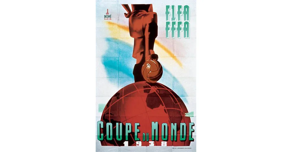 logo visual identity poster trophy FIFA