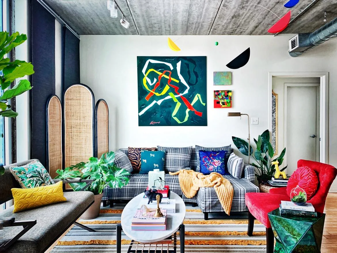 phong khach noi that loft house