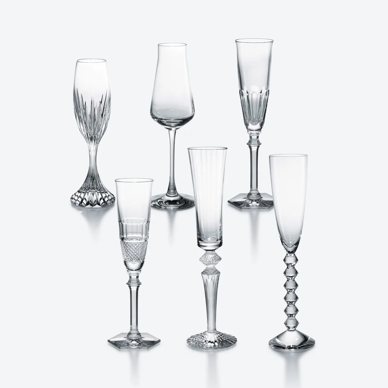 ly pha le flute baccarat ban tiec giang sinh