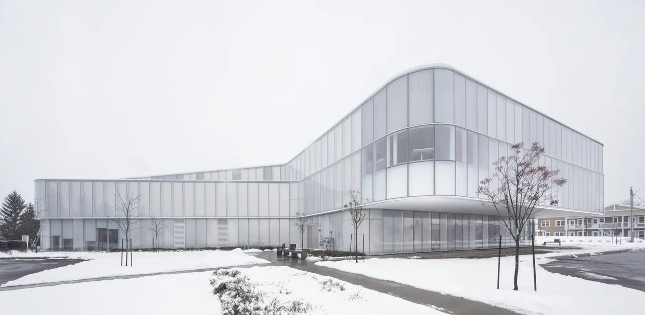 thu vien hien dai kien truc Drummondville Public Library Canada