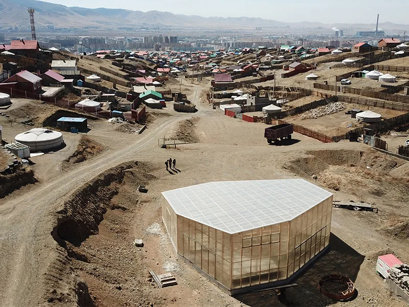 Trung tâm cộng đồng mang kết cấu gỗ tại Ulaanbaatar