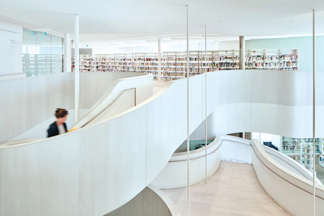 kien truc Drummondville Public Library Canada