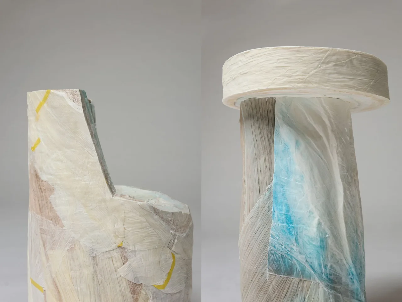 The Paper Log Shell and Core do noi that giay dap pli Ensamble Studio
