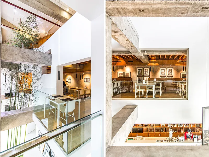 Quán cafe Endless Urban Dining Oasis - Điệu múa kiến trúc giữa lòng Bắc Kinh