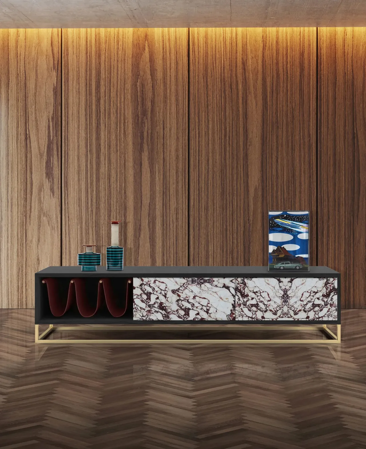 ke tivi TV cabinet V268 TV/C Aston Martin