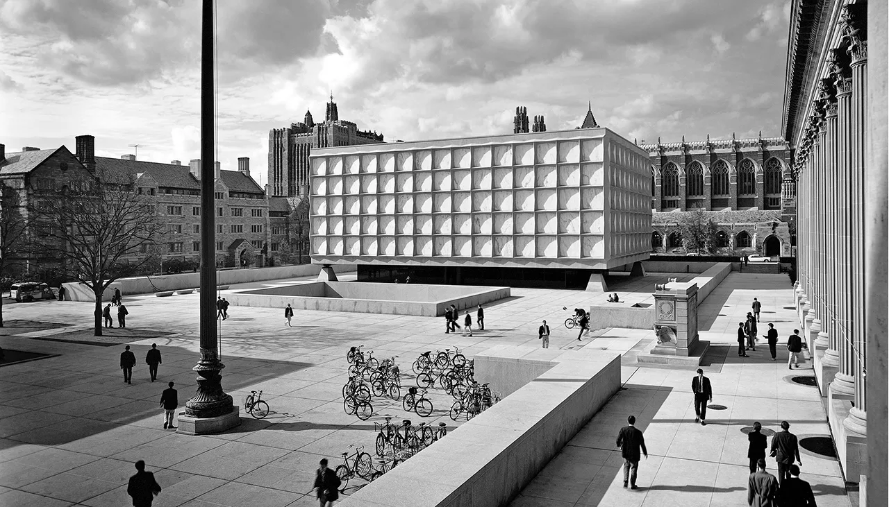thu vien hien dai kien truc Beinecke Rare Books and Manuscripts Library USA