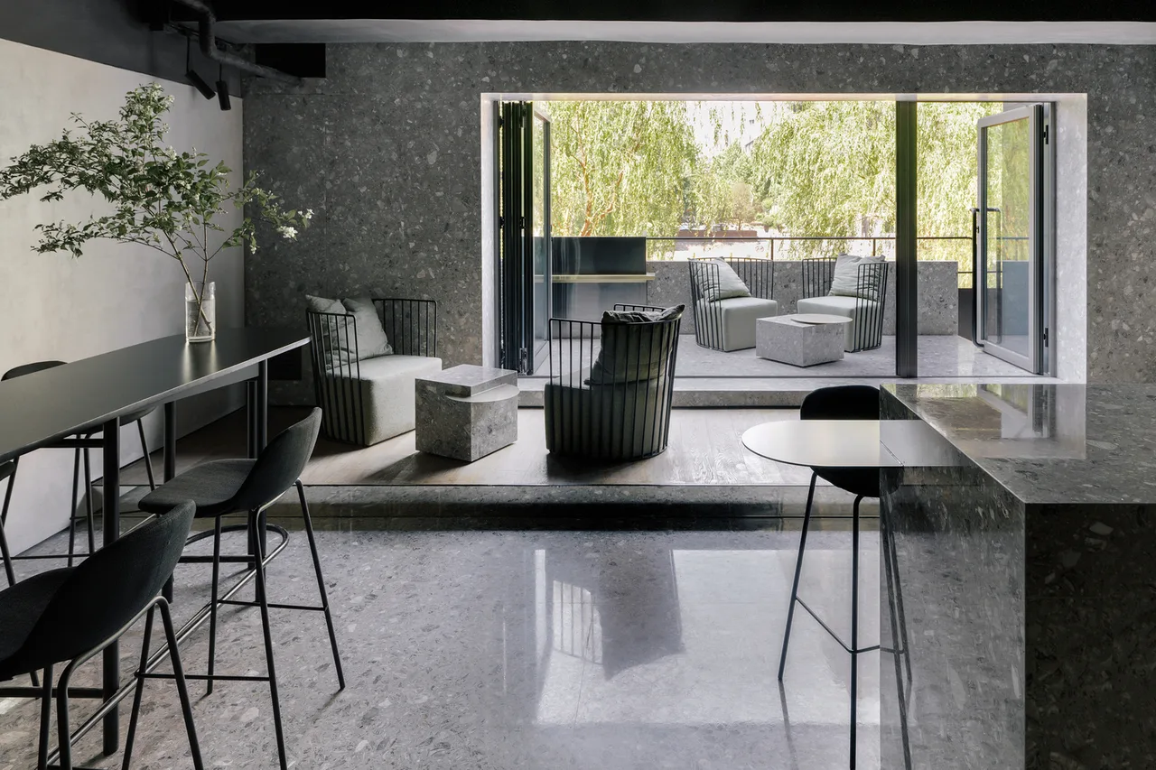 quan bar nha hang polished concrete Lievito MDDM Studio
