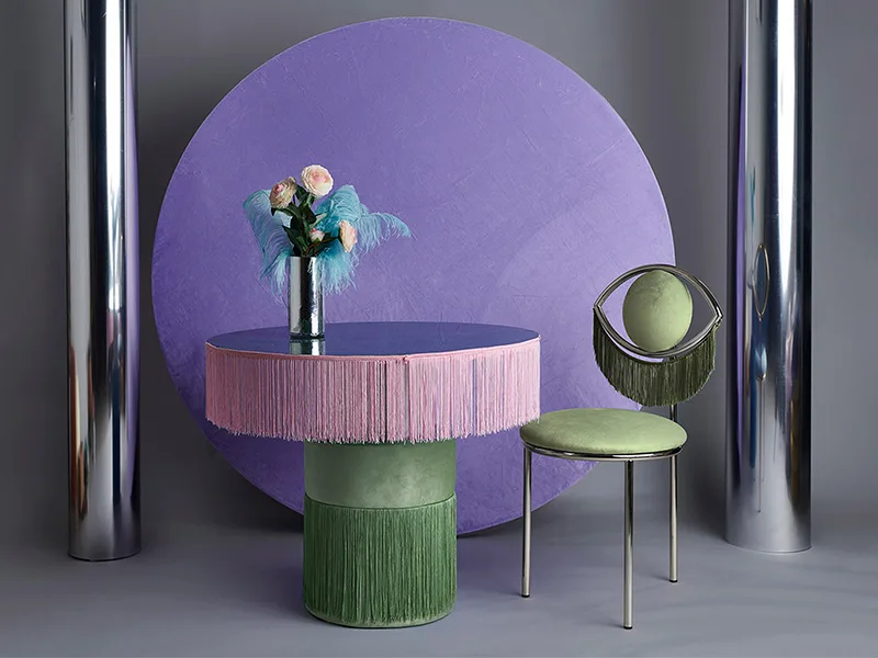 Wink Chair - Cảm hứng đôi mắt qua chi tiết tua rua
