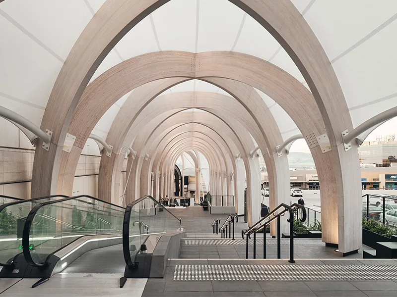 Mái vòm ấn tượng nối liền Chadstone