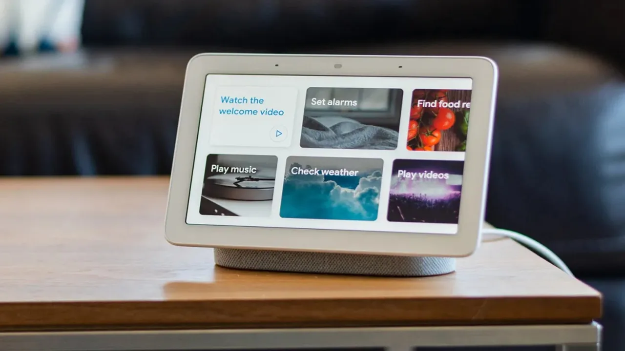 google nest hub thiet bi cam ung