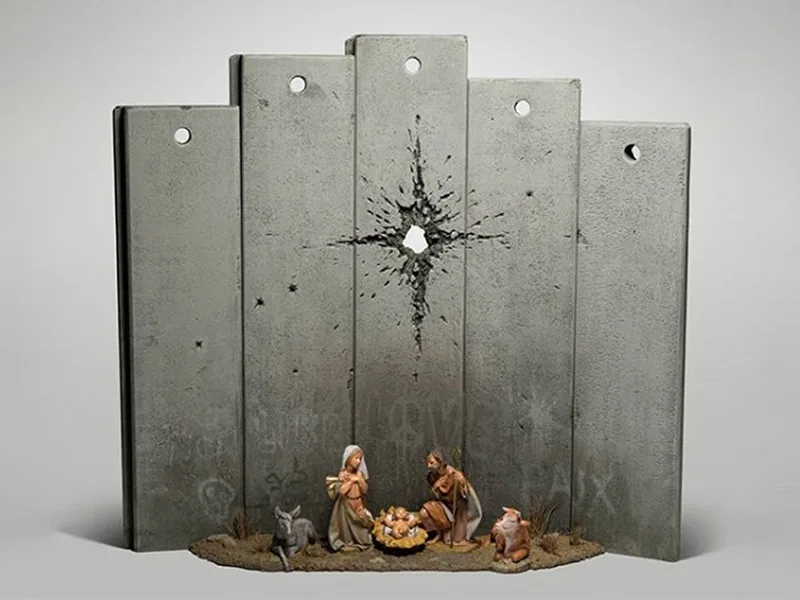 Banksy và tác phẩm "Vết sẹo hang Bethlehem"