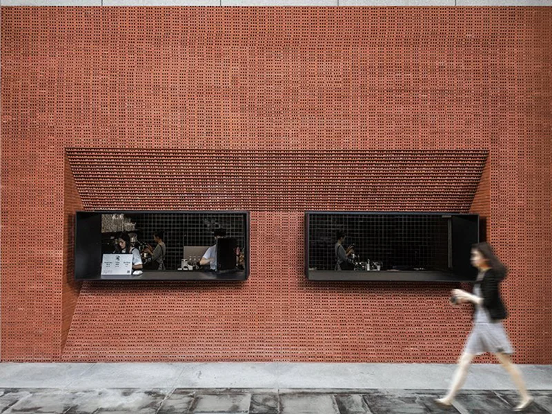 JPG Coffee & LAB Burger - Khối gạch đỏ đương đại