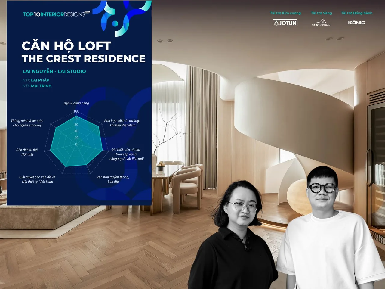 can ho loft lai studio top 10 awards giai thuong noi that