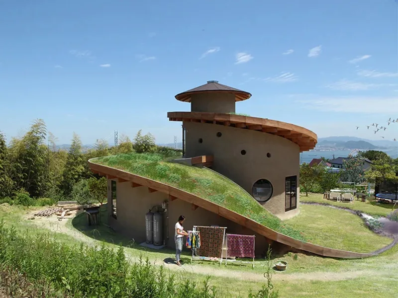 Spiral Garden - Nhà mái vườn ở Hyogo