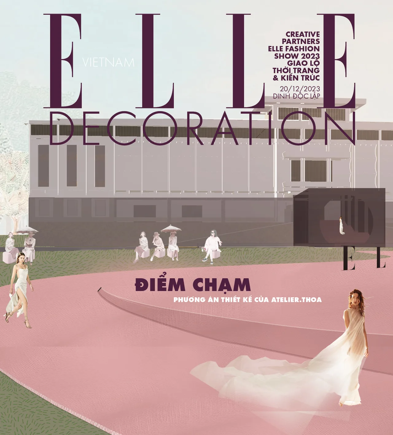 san dien elle fashion show 2023 dinh doc lap atelier thoa