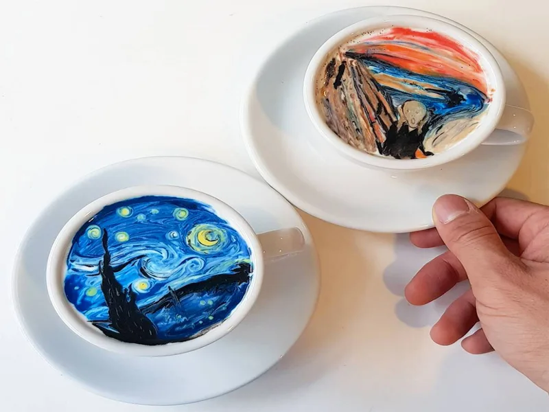 Những ly cà phê "latte art" của nghệ sỹ Lee Kang-bin