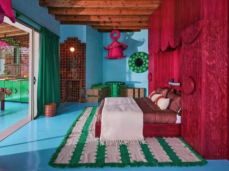 Nhà khách Mesonia: Lưu trú trong không gian thủ công Mexico rực rỡ