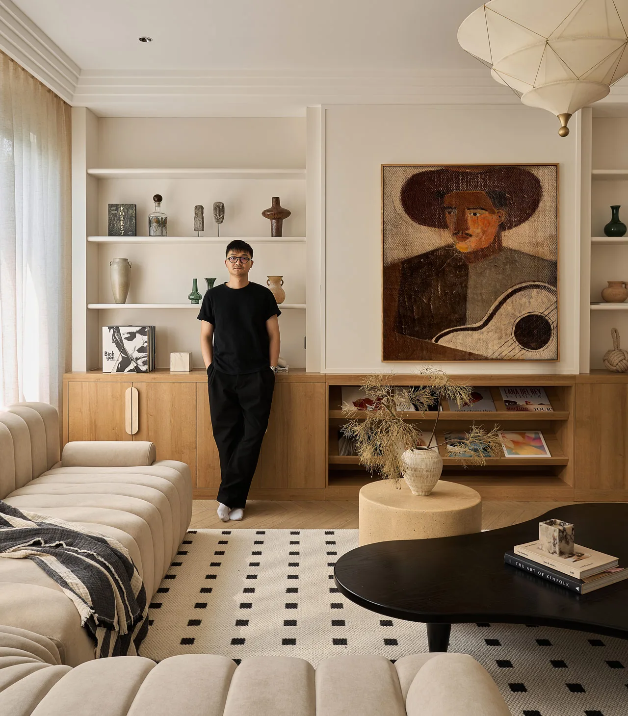 Khong gian nha Elemental Design biet thu villa the vow phong khach