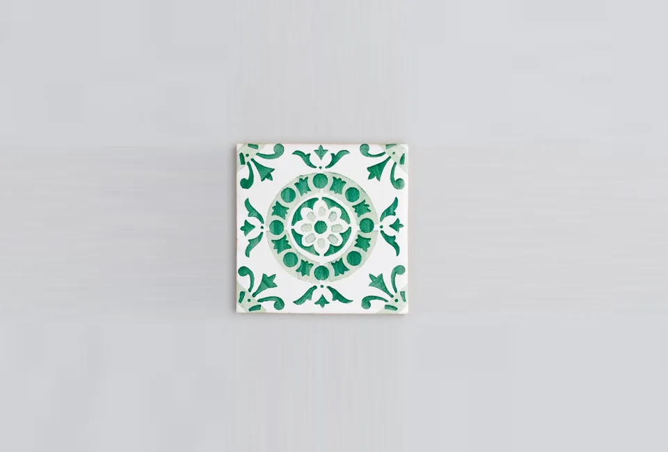 gạch bông everette and blue elledecoration vietnam inspiration-verde 1
