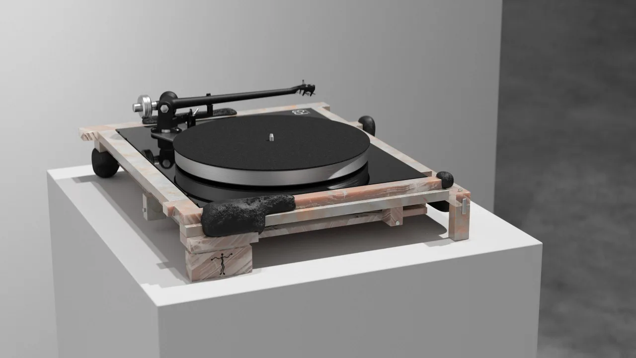 may nghe dia than vinyl thiet ke da cam thach taras yoom