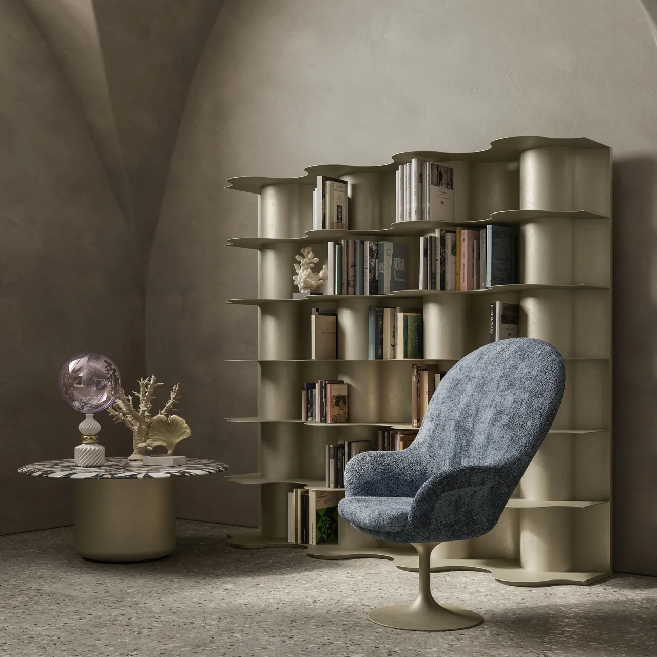 Tide gia sach do noi that dieu khac Natuzzi Italia