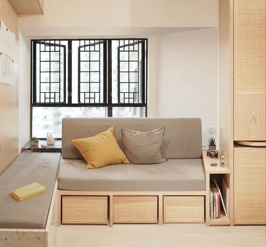 phong khach sofa do noi that tu do nha nho can ho hong kong