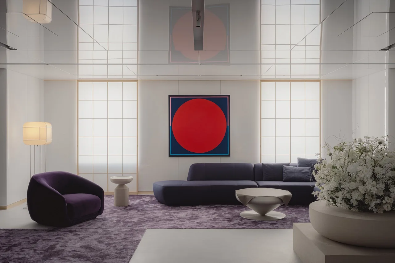 phong cho ginza lounge edo noi that nhat ban duong dai phong khach sofa