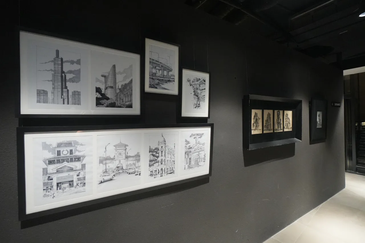 urban sketchers vietnam trien lam ky hoa do thi