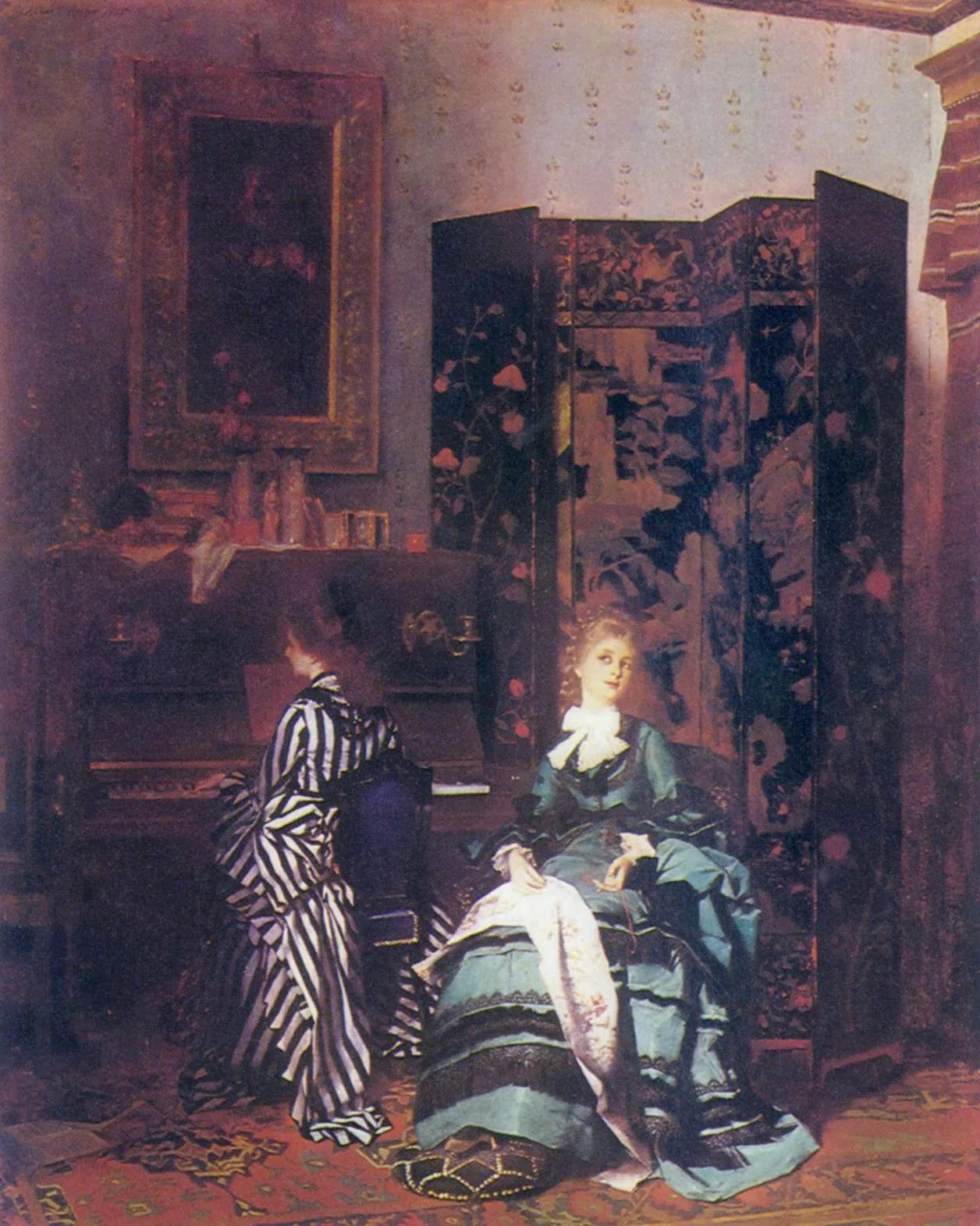 lich su folding screen history paravent