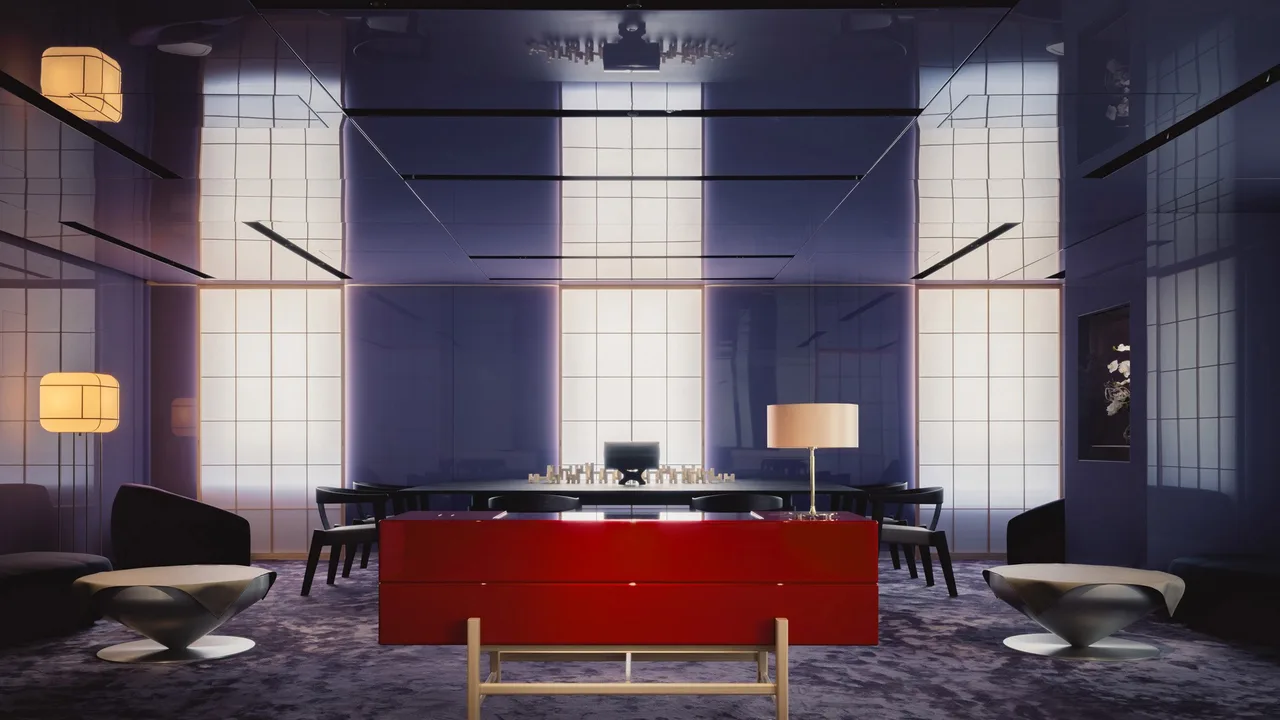 phong cho ginza lounge edo noi that nhat ban duong dai