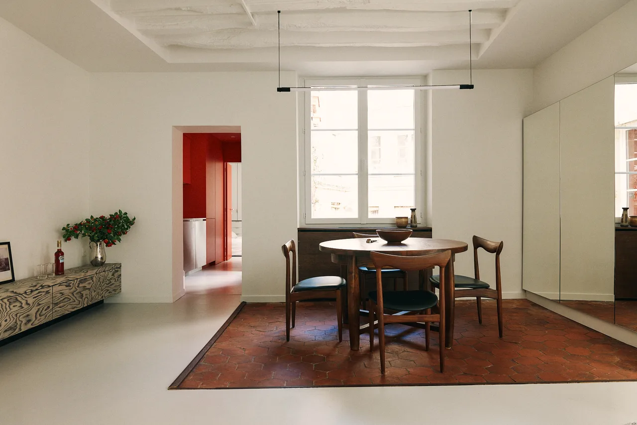 phong an can ho Studio Carré Paul Levaillant Marais Paris