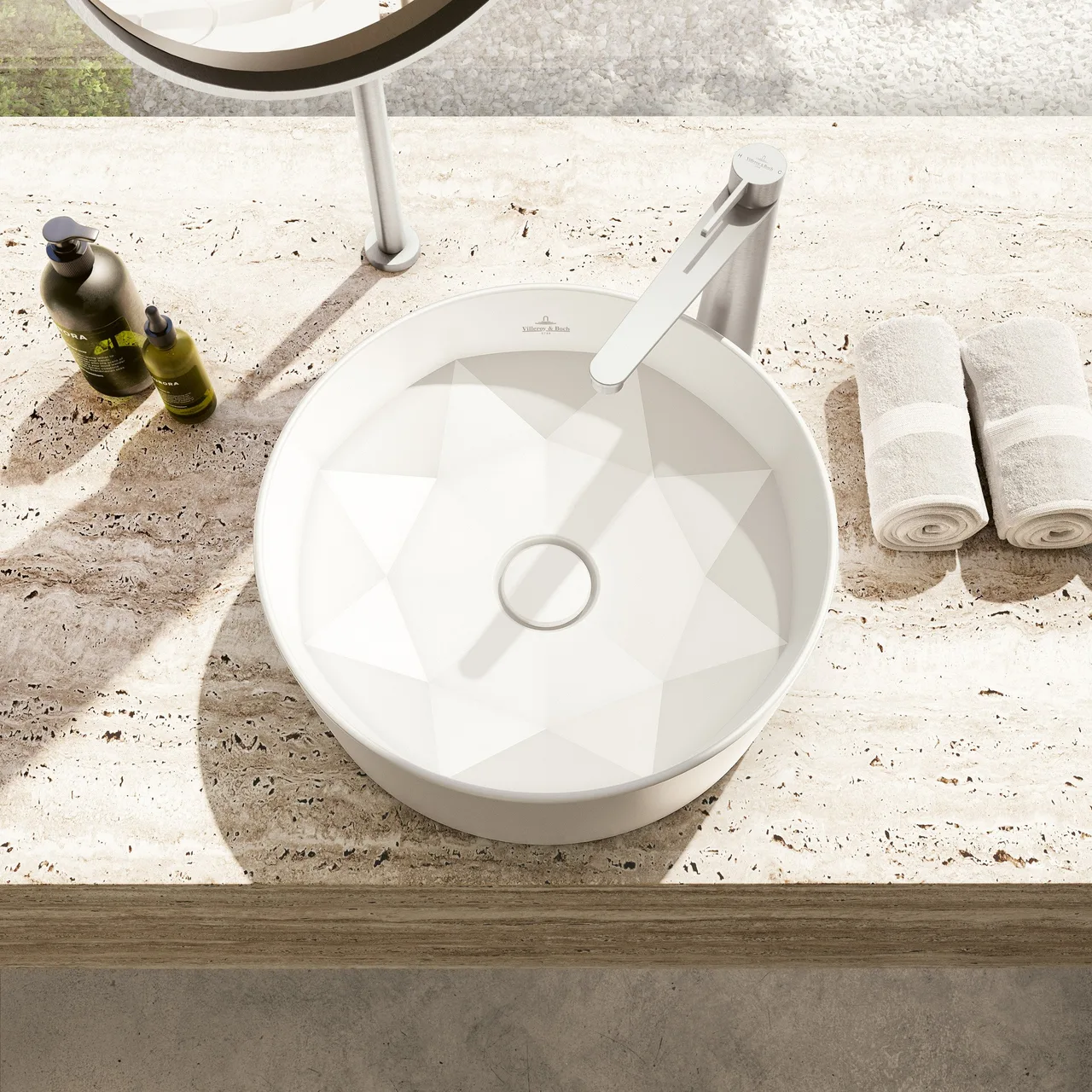 bon rua tay Octagon Surface-mounted washbasin Villeroy & Boch