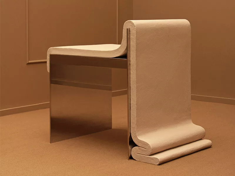 Concrete Melt Chair - Nếp gấp bê tông