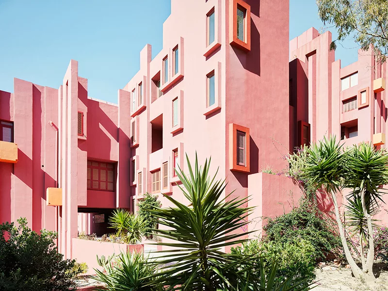 Pháo đài La Muralla Roja - Màu sắc tạo nên ảo giác