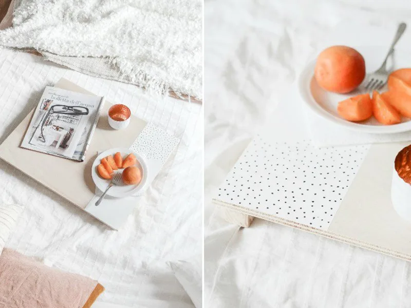 DIY: Tự làm chiếc bàn lười cho buổi sáng cuối tuần