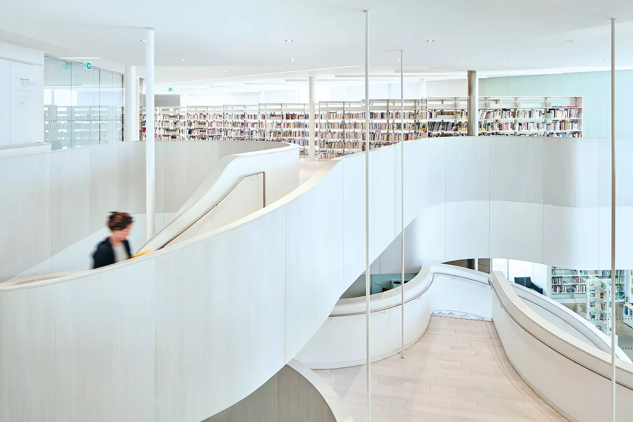 kien truc Drummondville Public Library Canada
