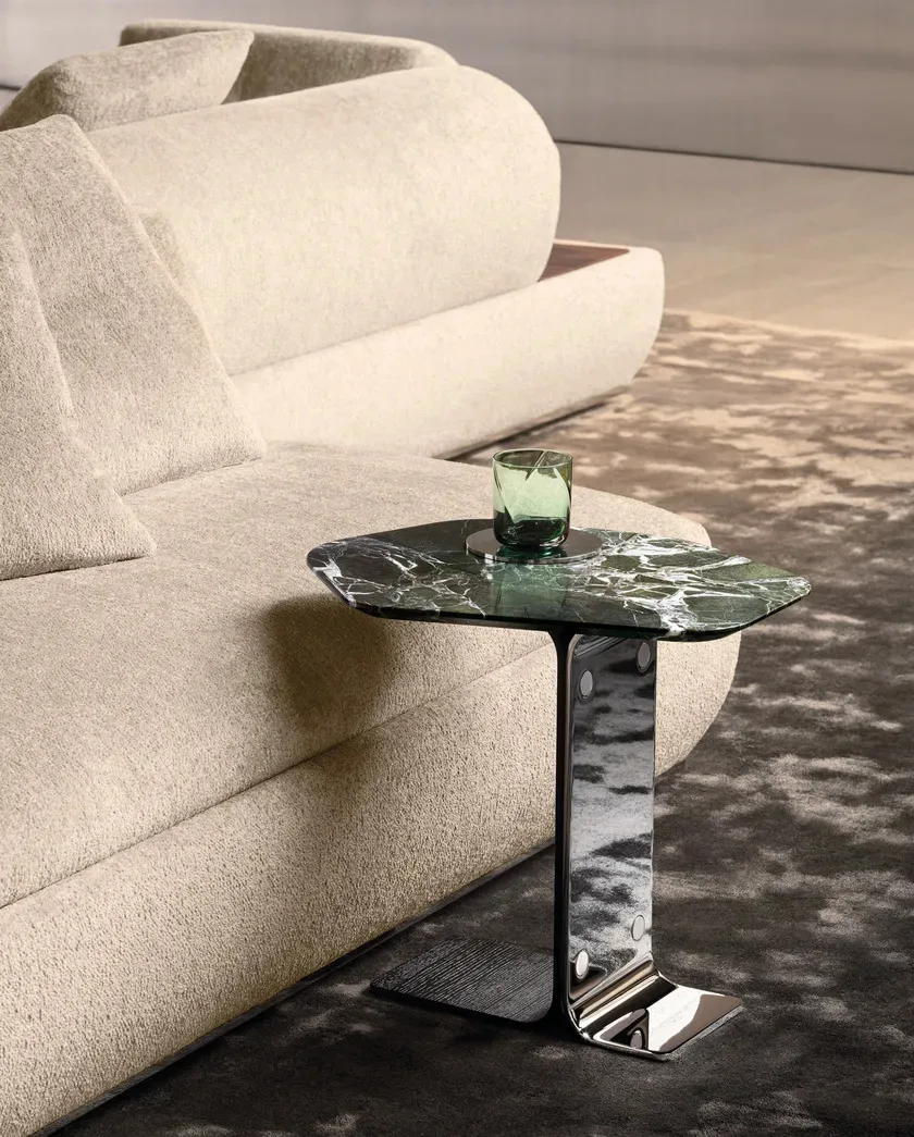Mirror Polishing Ethan table Minotti Giampiero Tagliaferri