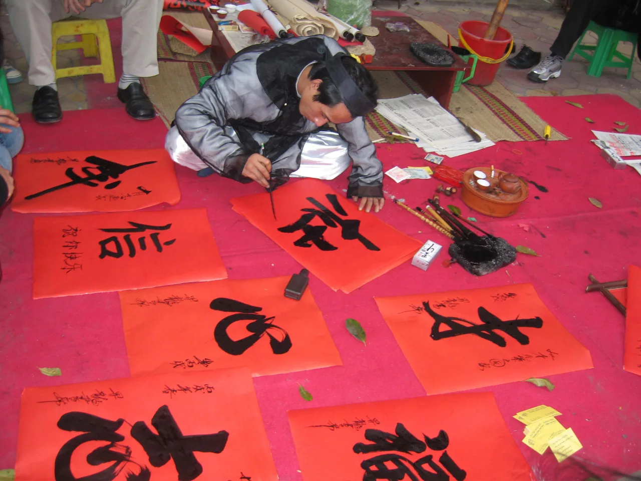 thu phap calligraphy xin chu ngay tet
