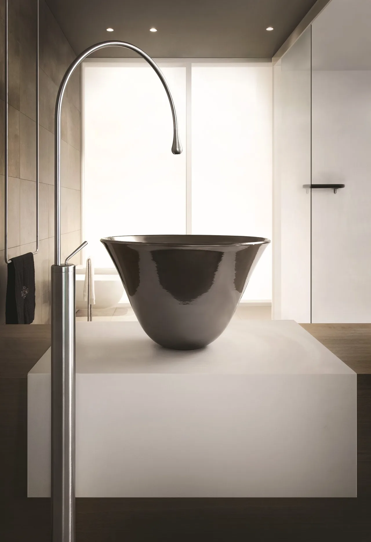 lavabo bon rua tay Goccia counter washbasin 39135 GESSI