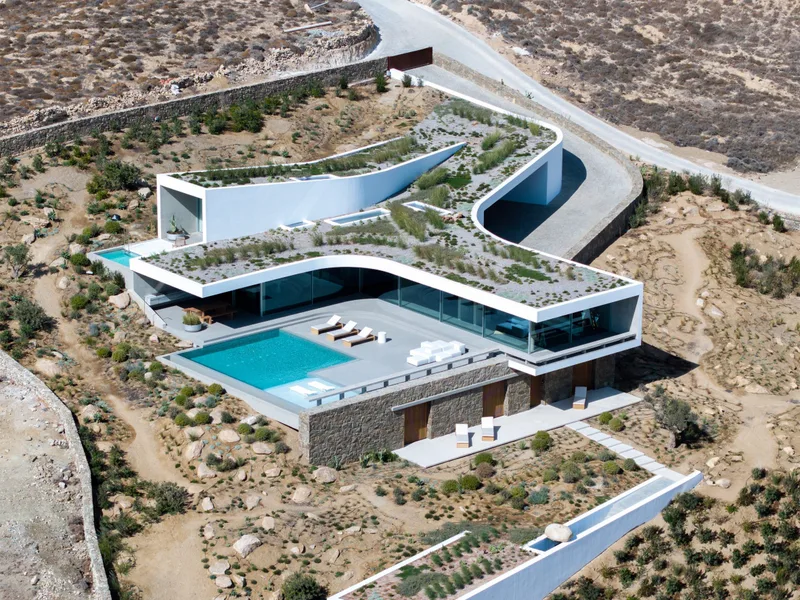 Biệt thự Aimasia trên đảo Mykonos: Khi thiên nhiên góp phần định hình thiết kế