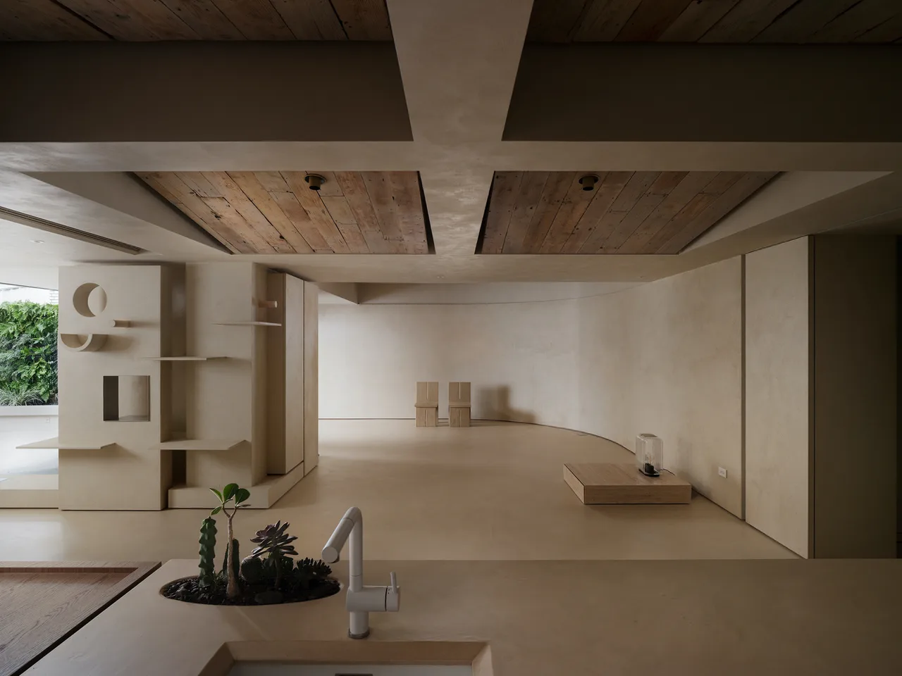 wood ceiling