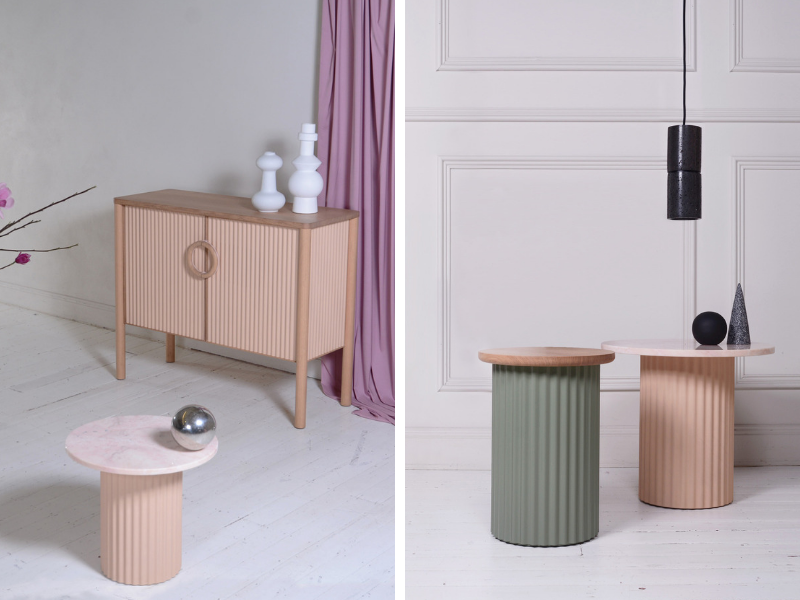 Ridge Collection - nội thất đương đại trẻ trung với đường vân lượn sóng | Beeline Design