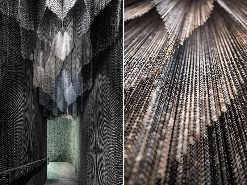 Kengo Kuma và giải pháp trang trí từ sợi nhôm