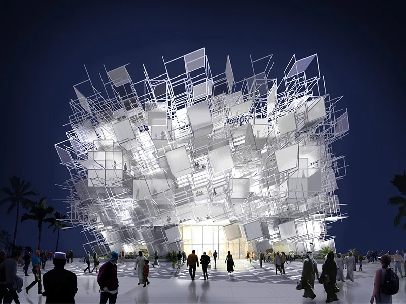 Hội chợ triển lãm Expo 2020 Dubai và cuộc đổ bộ của những khối hộp
