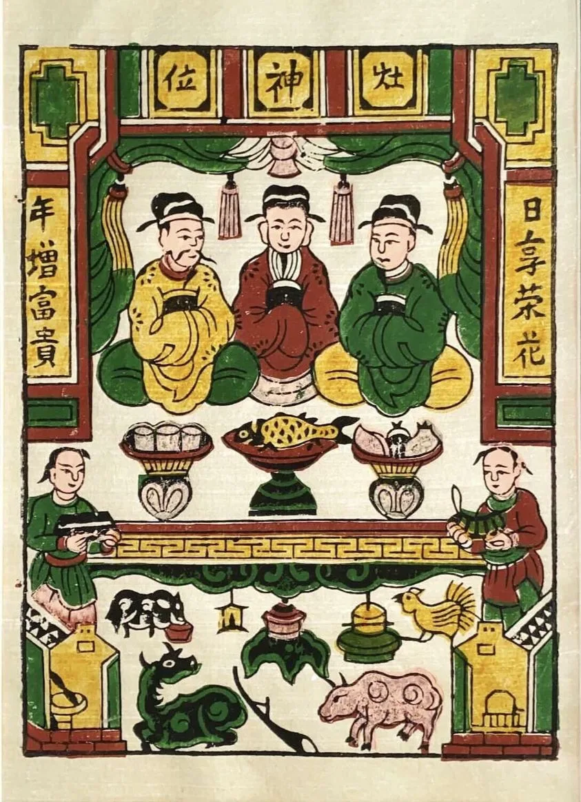 tranh dong ho dong tranh dan gian tao quan huyen tich hai ong mot ba